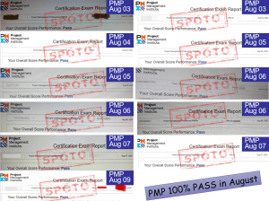 PMP pass report