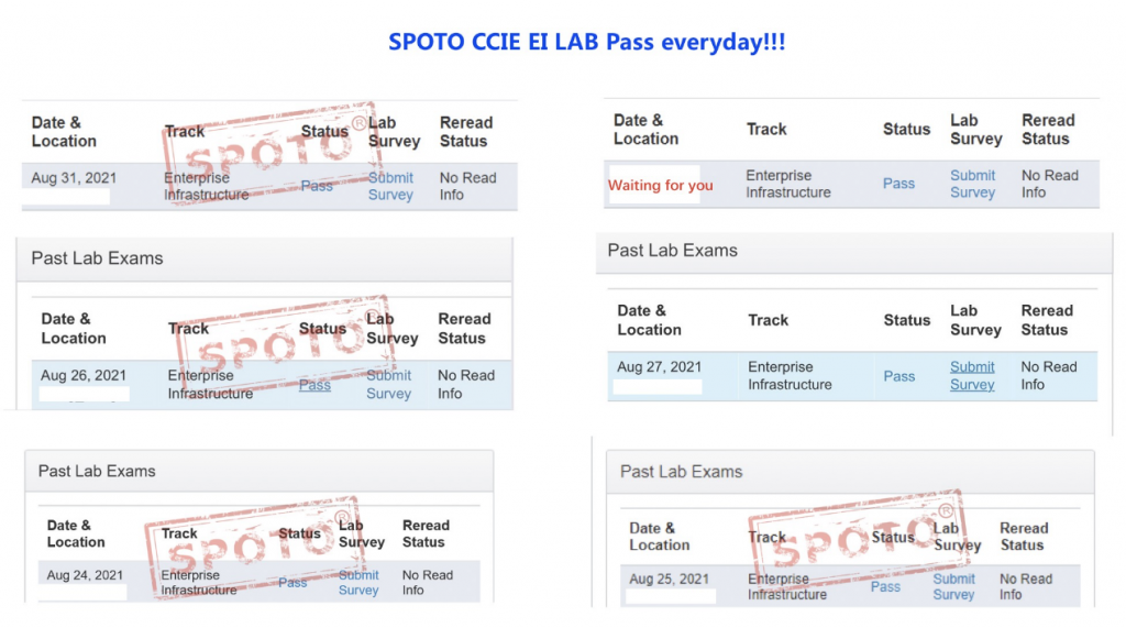 Good News: SPOTO CCIE Lab Successive Pass! Leader In Passing New CCIE ...