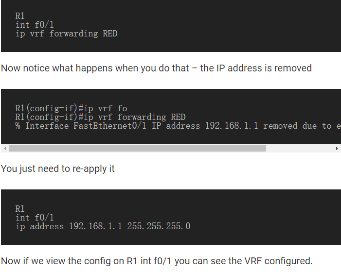 global routing table of R1