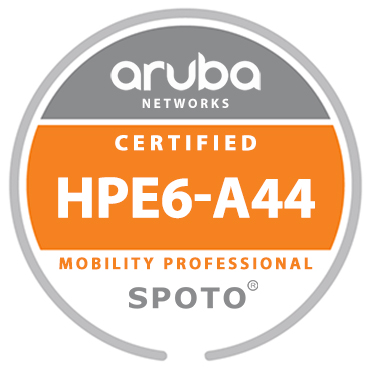 Aruba HPE6-A44: Scalable WLAN Design and Implementation (SWDI) 8
