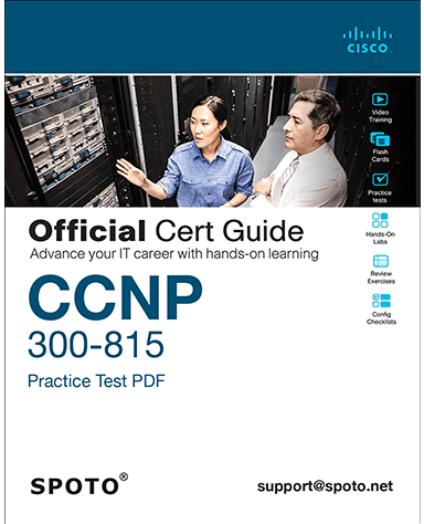 CCNP 300-815 Practice Test PDF