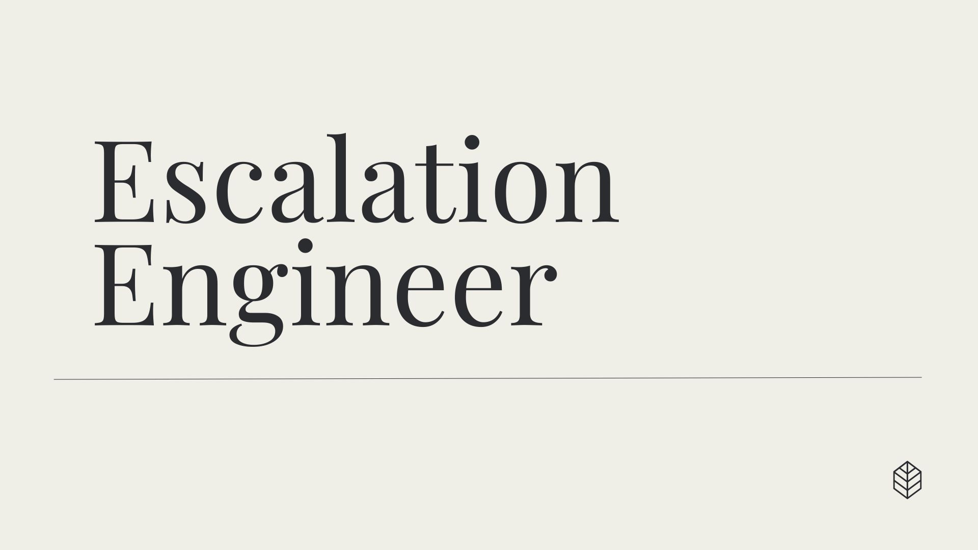 "Fire-fighting Captain" in the technology industry: Escalation Engineer Do you understand?