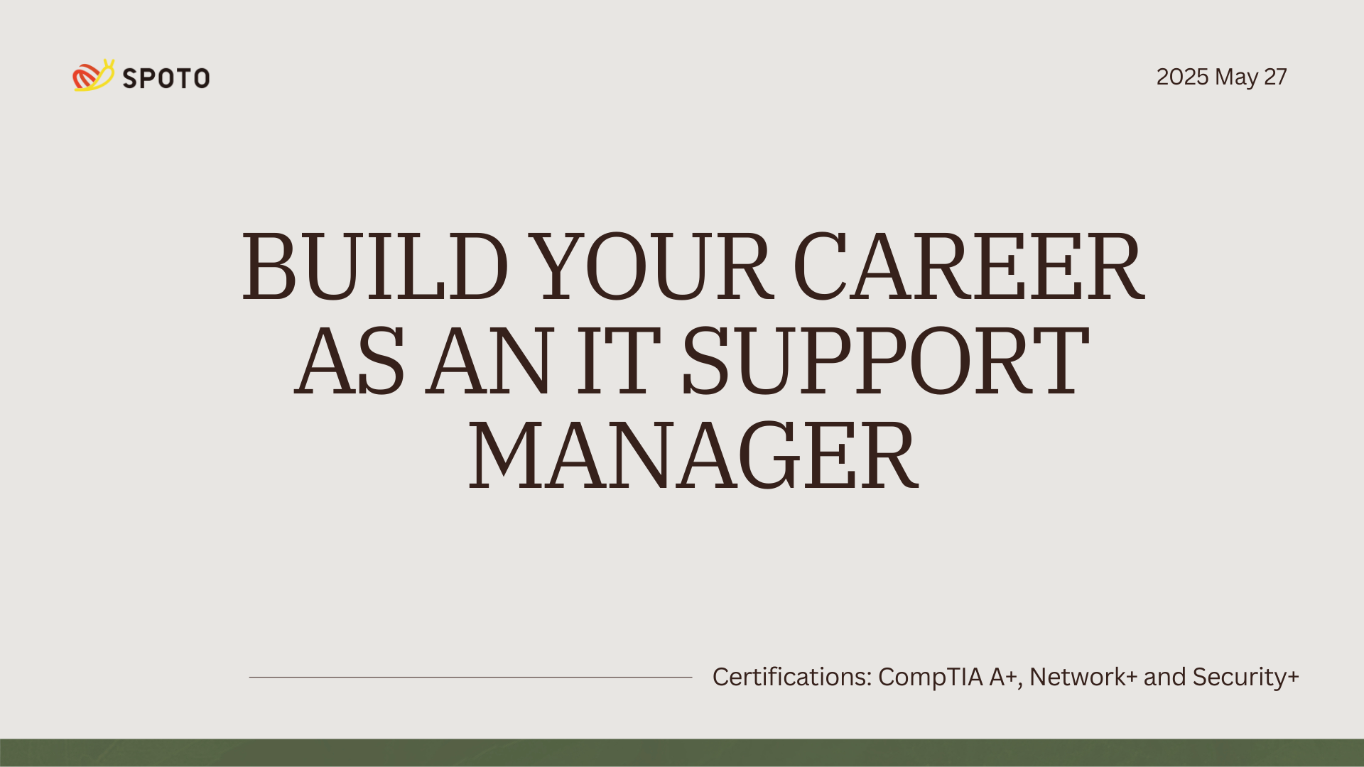 Build Your Career as an IT Support Manager