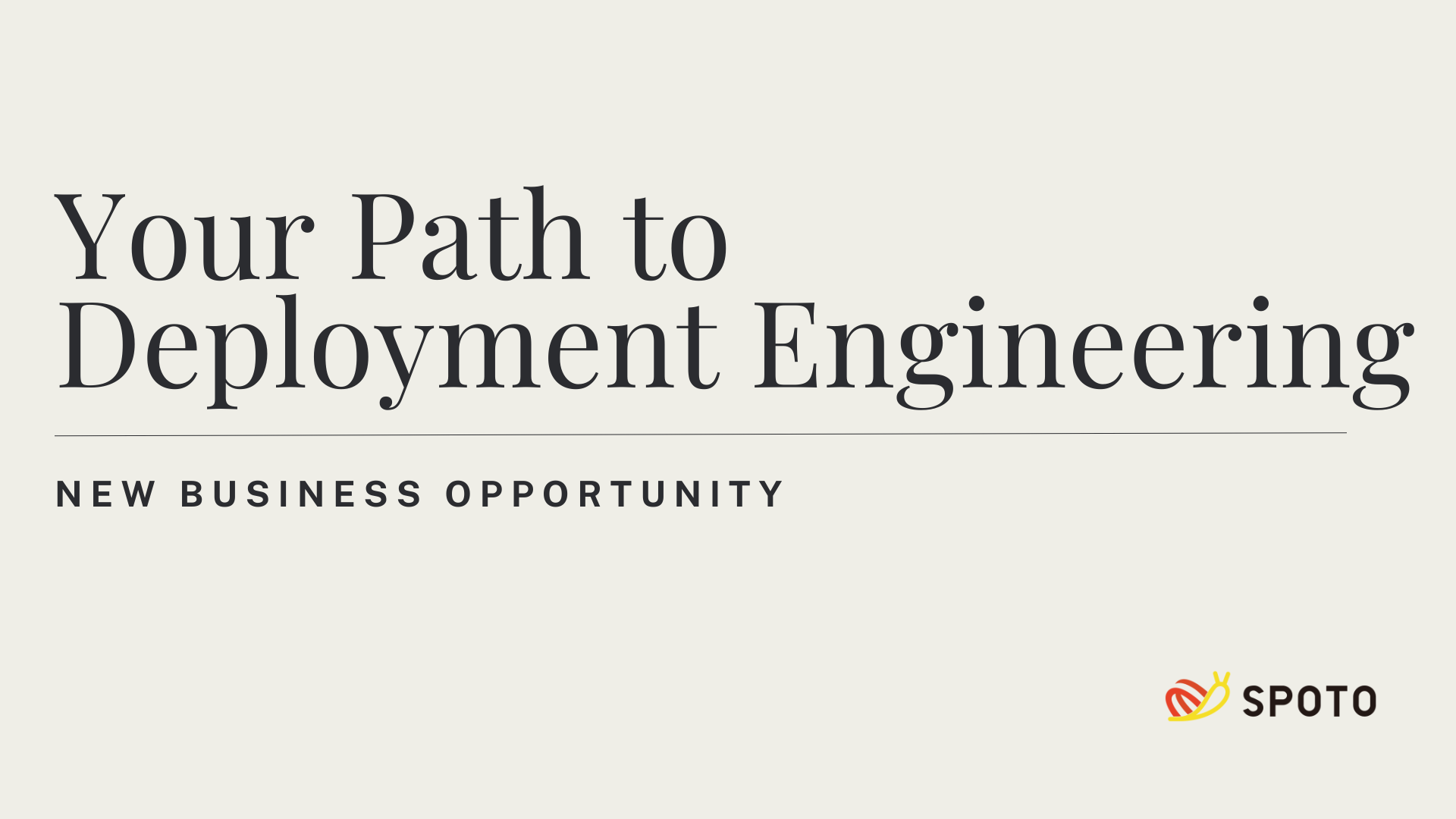 Your Path to Deployment Engineering