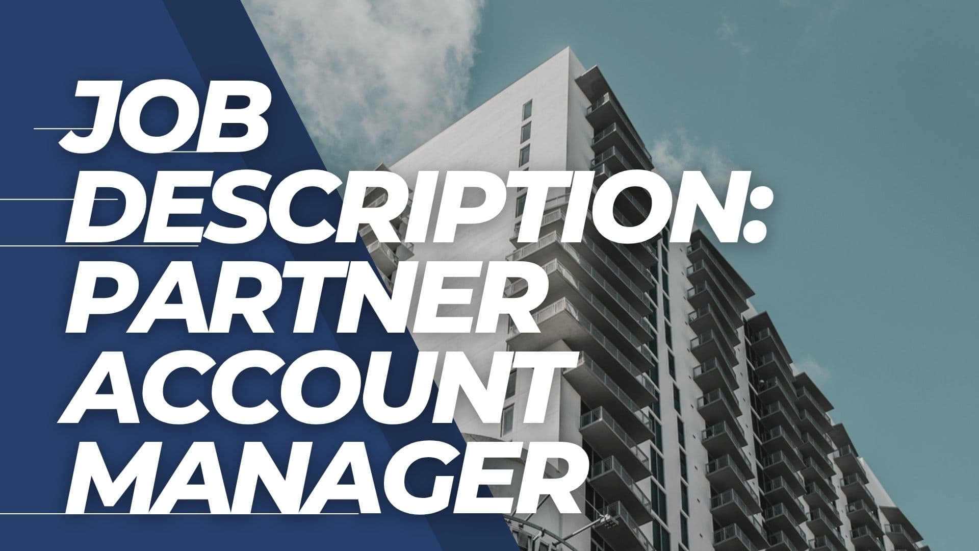 A complete analysis of the Partner Account Manager career