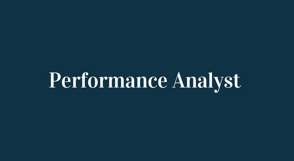 Delving Deeper into the World of Performance Analysts