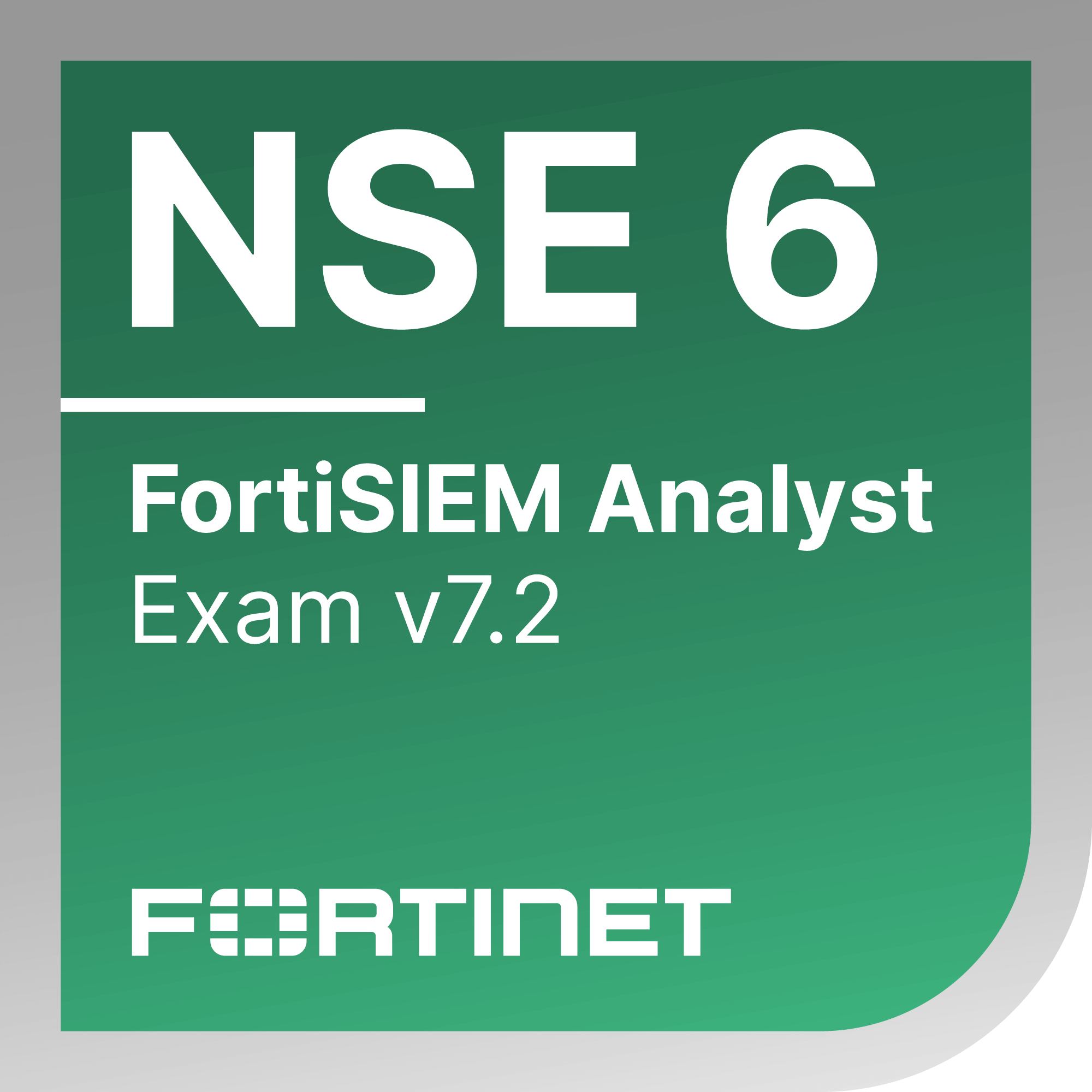 Fortinet NSE 6 - FortiSIEM 7.2 Analyst Logo